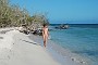 154- Pascale sur la plage de l'ilot Ua